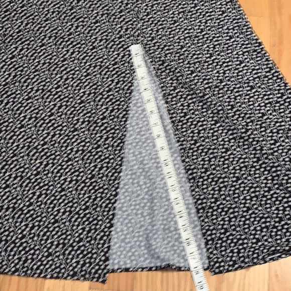 French Connection Elao Verona Crepe Black Multi Print Midi Smock Dress 12 - Picture 4 of 9